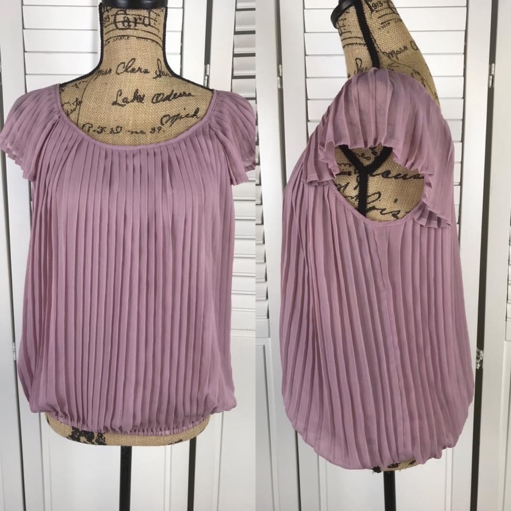Apt. 9 Short sleeve ruffled blouse